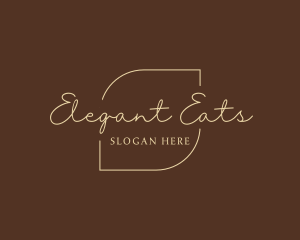 Elegant Handwritten Business logo design