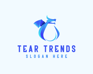 Tear - Mythical Dragon Tear logo design