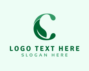 Vegetarian - Eco Friendly Gardening Letter C logo design