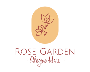 Rose - Minimalist Rose Emblem logo design