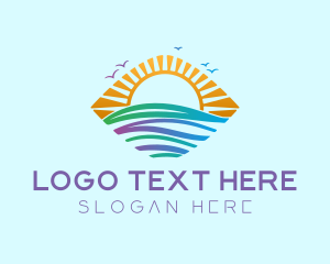 Vlogger - Marine Sunrise Travel logo design
