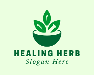 Acupuncture Herbal Treatment logo design