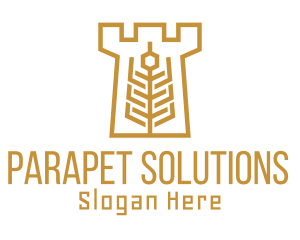 Parapet - Golden Wheat Tower logo design