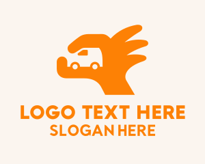 Orange - Automotive Hand Garage logo design