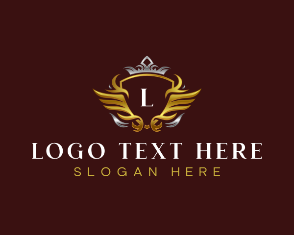 High End - Premium Crest Shield logo design