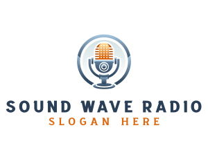 Radio - Radio Sound Microphone logo design