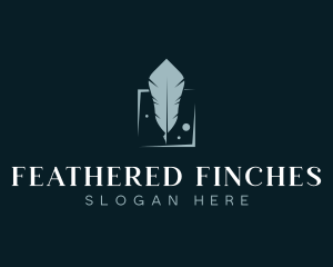 Feather Stationery Publisher logo design