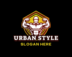 Fitness Muscle Gym Logo