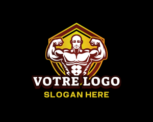 Fitness Muscle Gym Logo