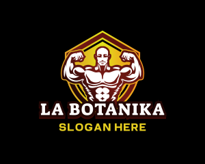 Man - Fitness Muscle Gym logo design