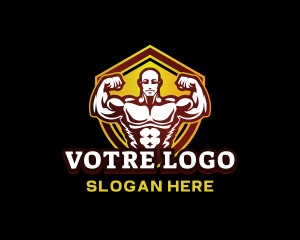 Military Training - Fitness Muscle Gym logo design