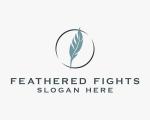 Feather Quill Calligraphy logo design