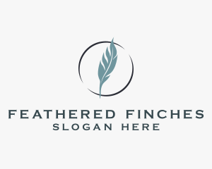 Feather Quill Calligraphy logo design