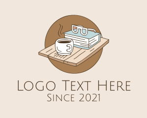 Caffeine - Study Work Cafe logo design