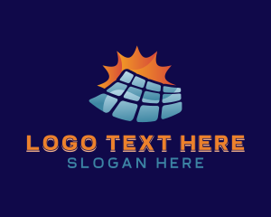 Solar Panel Energy logo design