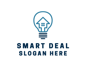 Real Estate Electrical Bulb logo design