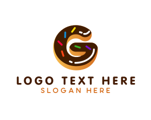 Cake Shop - Donut Pastry Letter G logo design