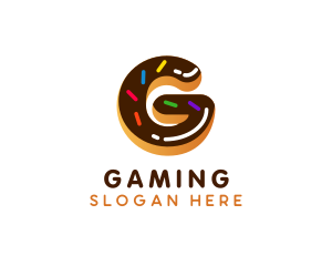 Donut Pastry Letter G Logo