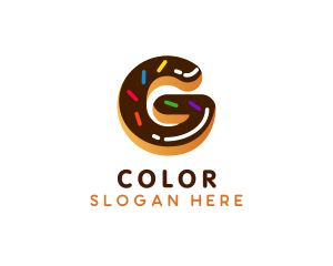 Donut Pastry Letter G logo design