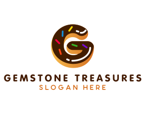 Donut Pastry Letter G logo design