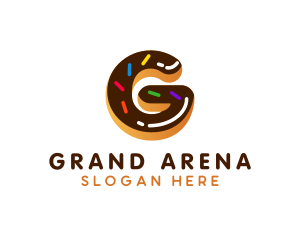 Donut Pastry Letter G logo design