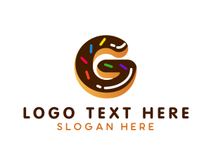 Sprinkle - Donut Pastry Letter G logo design