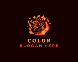 Barbecue Grill Restaurant logo design