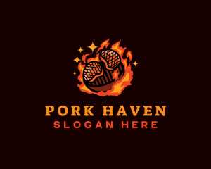 Barbecue Grill Restaurant logo design