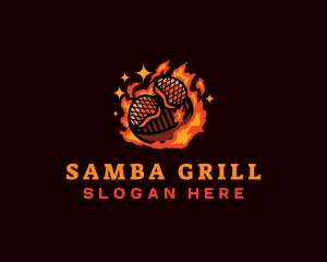 Barbecue Grill Restaurant logo design