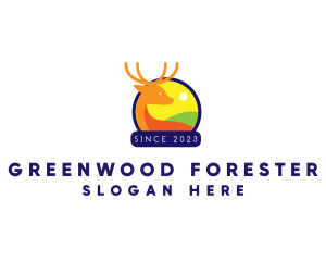 Deer Forest Valley logo design