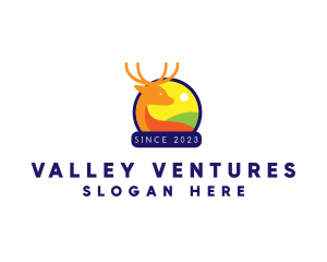 Valley - Deer Forest Valley logo design