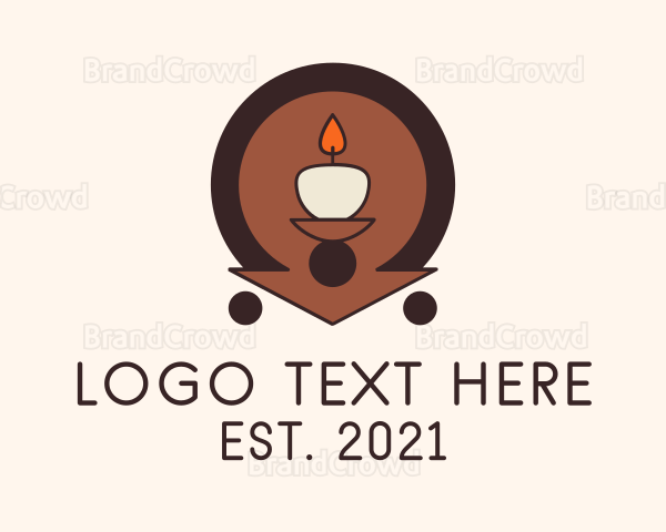 Meditation Candle Light Logo