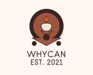 Vigil - Meditation Candle Light logo design