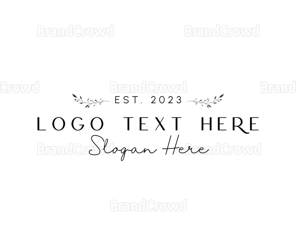 Minimalist Fashion Brand Logo