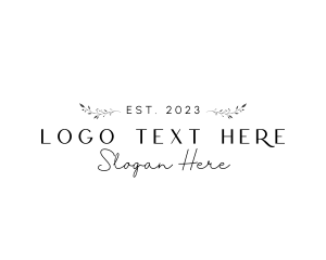 Photograph - Minimalist Fashion Wordmark logo design