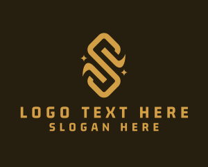 Golden - Astral Letter S logo design