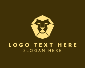 Insurance - Modern Geometric Lion logo design