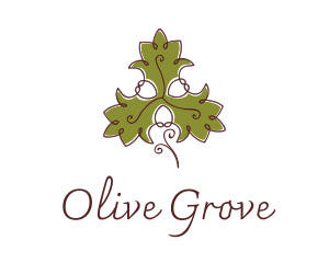 Olive - Fancy Maple Leaf logo design