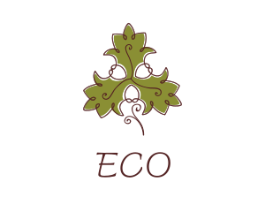 Fancy Maple Leaf logo design