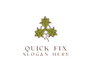 Fancy Maple Leaf logo design