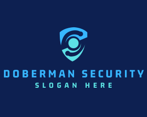 Cyber Security Shield logo design