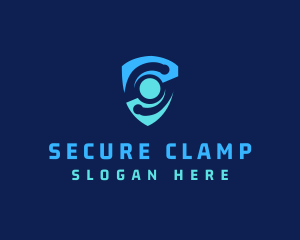 Cyber Security Shield logo design