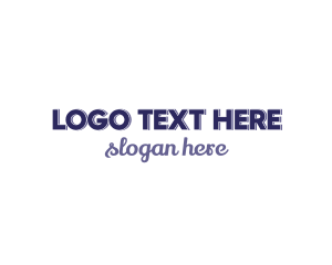 Simple - Traditional & Modern Text Font logo design