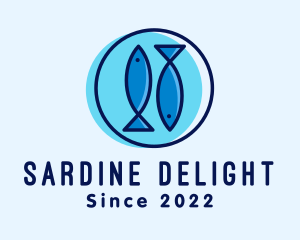 Sardine - Seafood Fish Platter logo design
