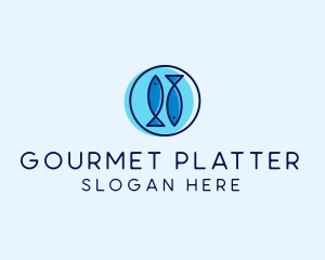 Seafood Fish Platter logo design