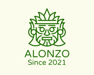 Aztec Leaf Mask logo design