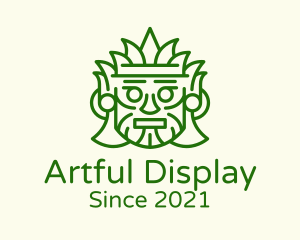 Aztec Leaf Mask logo design