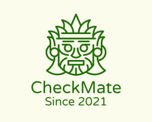 Aztec Leaf Mask logo design