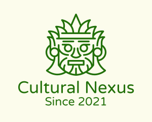 Culture - Aztec Leaf Mask logo design