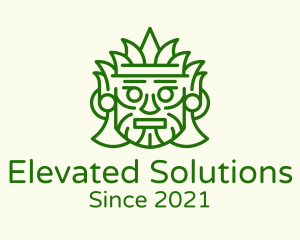 Aztec Leaf Mask logo design